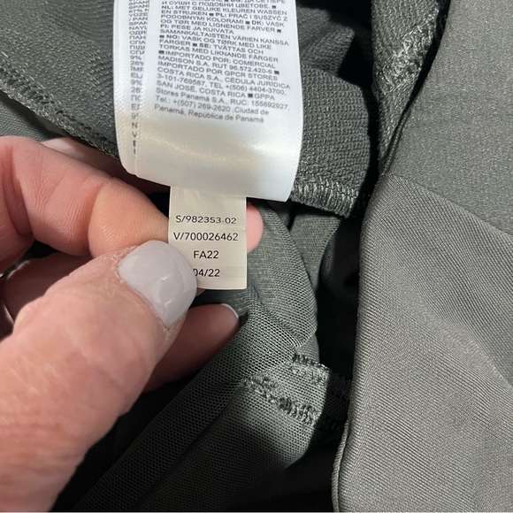 Athleta Headlands Hybrid Mid Rise Tight Hiking Pants Size 8 Tall Green 982353 - Picture 8 of 8